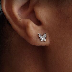 ✨Chloetina 925 Sterling Silver Butterfly Stud Earrings